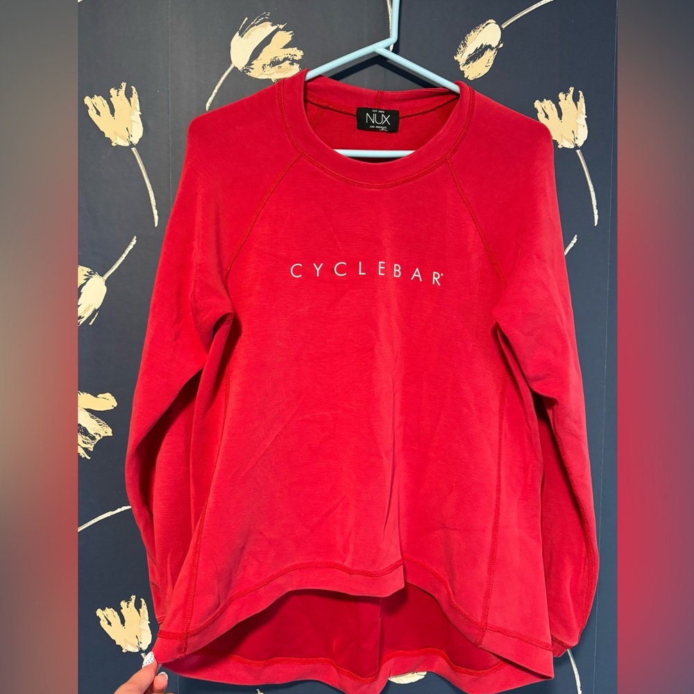 CYCLEBAR COZY Red NUX Sweatshirt